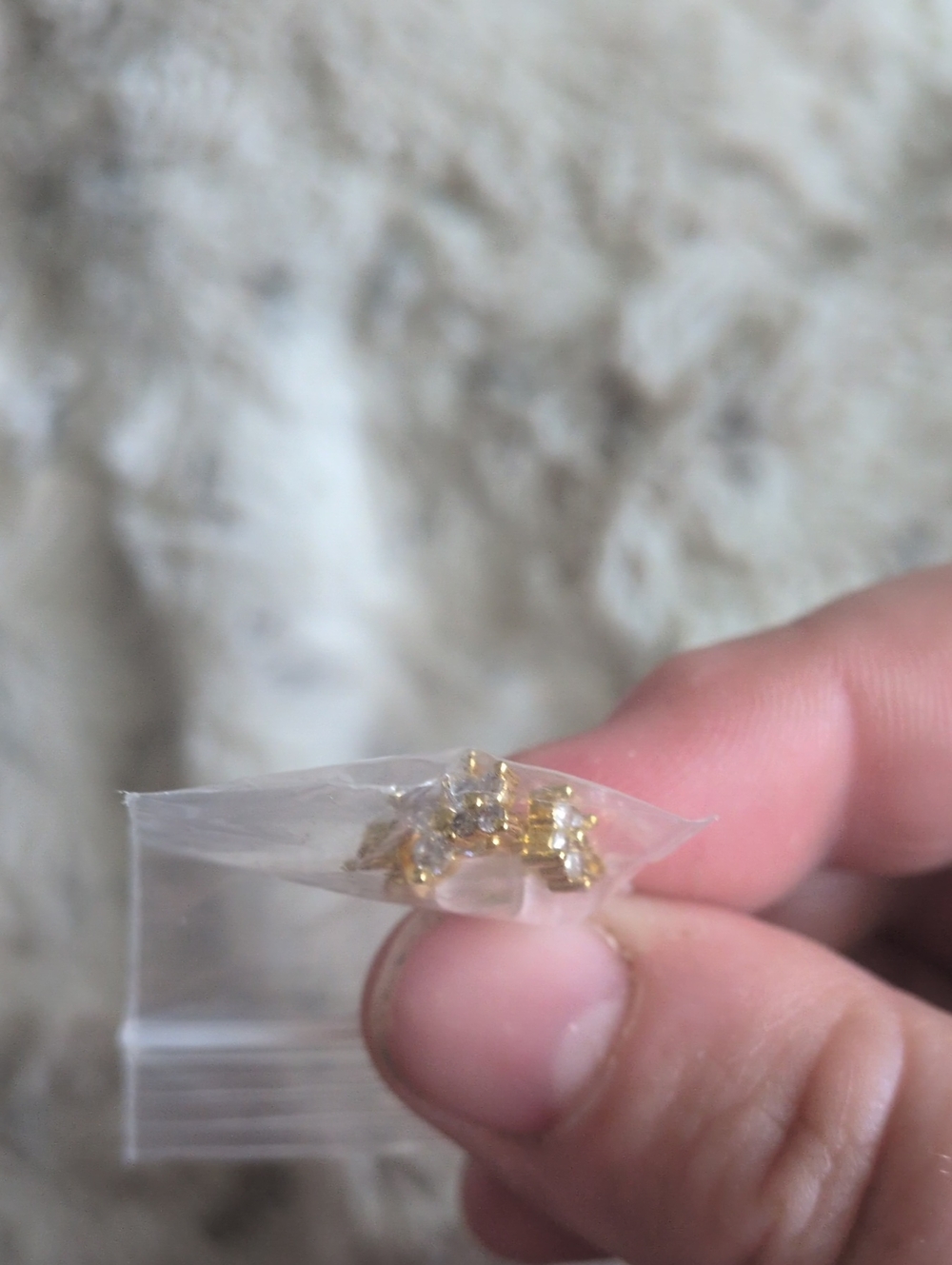 3 Earrings 1 Set Of Gold Cubic Zirconia Stud Earrings - Elegant Women’s Jewelry